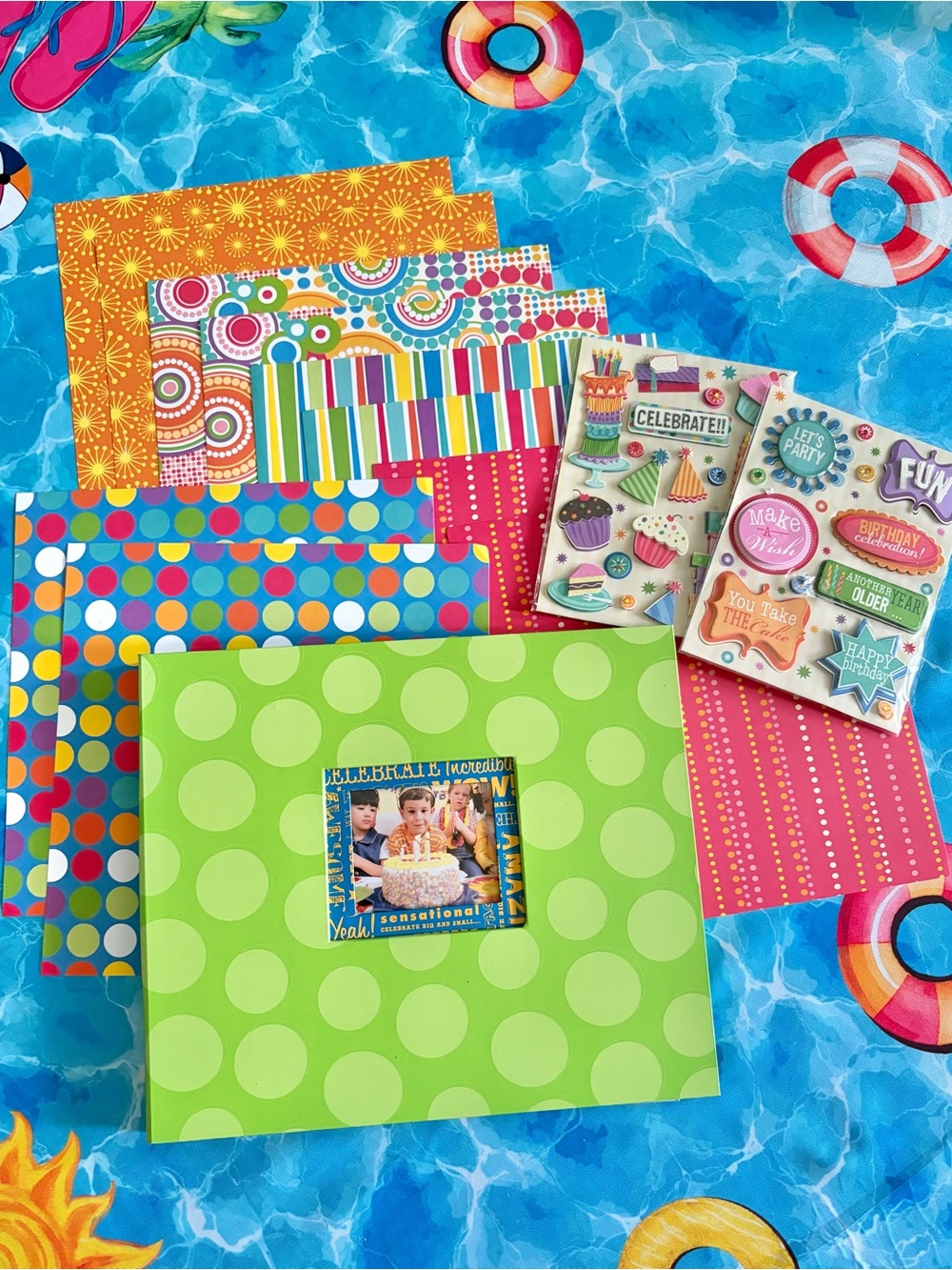 K&Company Birthday Party Scrapbook Album 8.5” x 8.5”